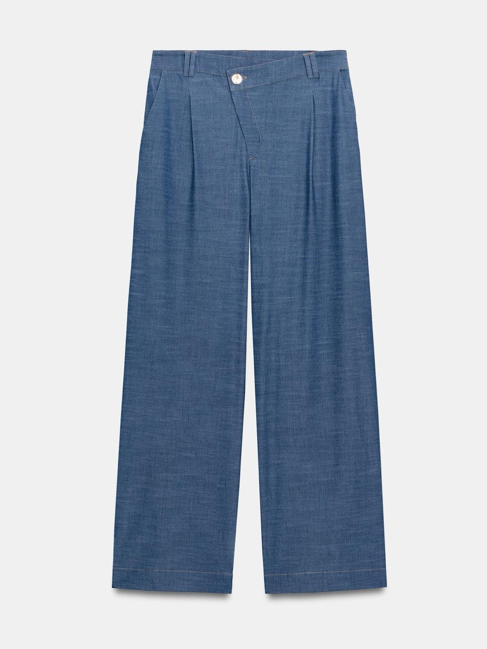 ZARA crossover waist wide leg pants